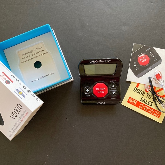 CPR Call Blocker V5000/Pre-Loaded 5000 Known Scam Numbers/Add up to 1500 more! - Picture 4 of 5
